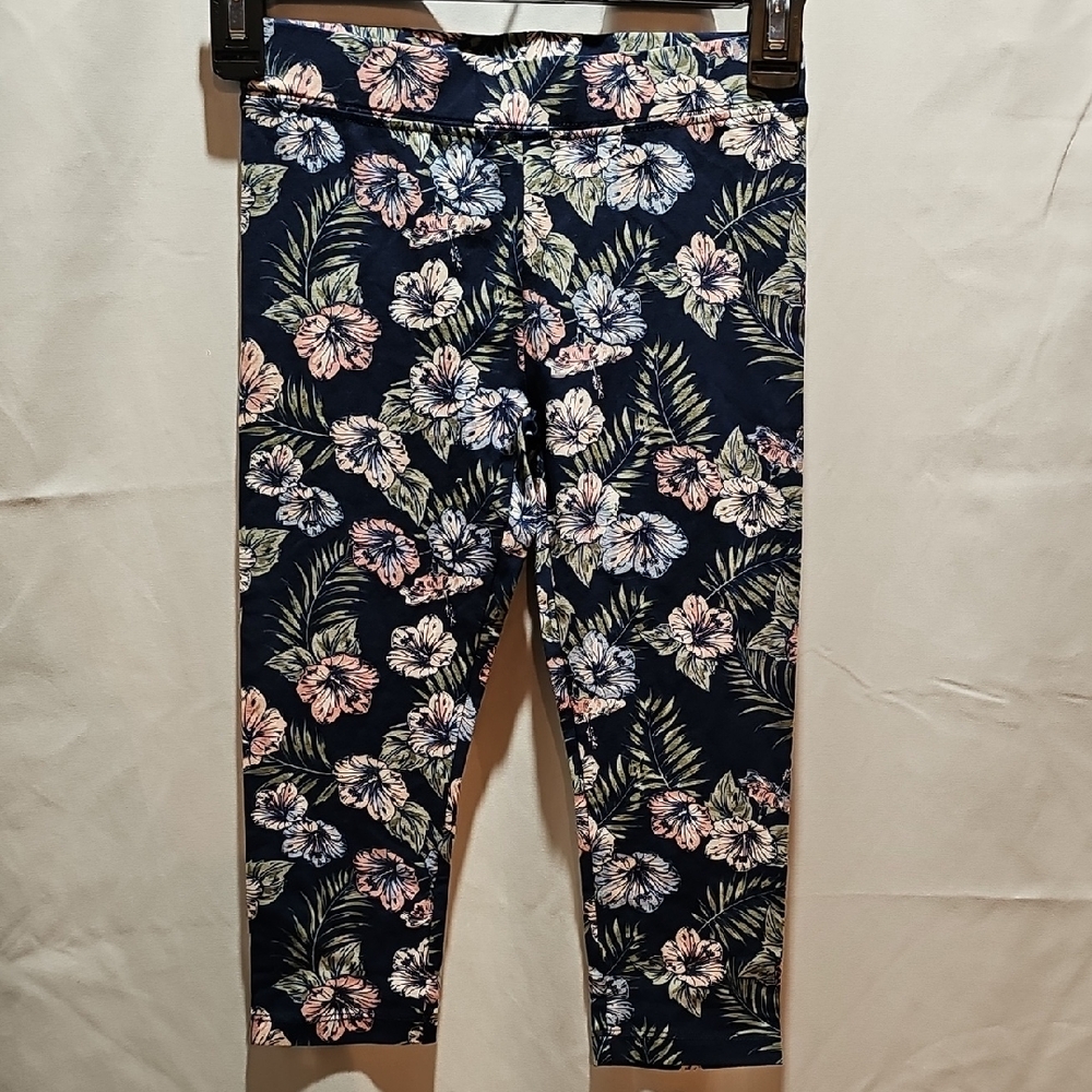 American Eagle Outfitters Floral Kids Leggings - Navy and Pink